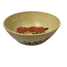 Graham Chriscoe Pottery Hand Thrown Floral Bowl 8.5