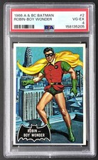 1966 A & BC Batman Black Bat #2 Robin Boy Wonder PSA 4 Nice color Sharp Corners picture