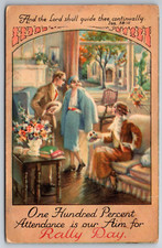 Rally Day Methodist Church 1934 Baltimore Maryland MD Fashion Church  Postcard picture