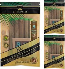 King Palm | XL | Natural | Prerolled Palm Leafs | 3 Packs of 5 Each = 15 Rolls picture