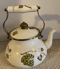 Villa Grande Grape Design Hand Painted Teapot picture