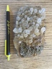 Quartz crystal and Iron Pyrite picture