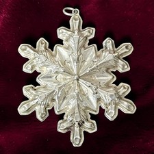 Gorham Sterling Silver Christmas Snowflake Ornaments  - You Pick 1970-1977 picture