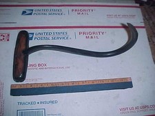 Perfect Handle Wood Steel Large Hook Meat Hay Stevedore Dock Worker H.D. Smith?? picture