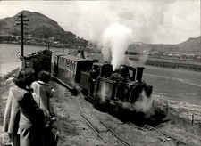 LD353 1957 Orig Paul Popper Photo FIRST TRAIN LEAVES PORTMADOC LONDON TALIESIN picture