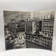 Vintage 8x10 Interior Photo 1950s Paint and Ceramics Store O'Brien Paints picture