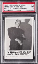 FRANKENSTEIN MONSTER ROOKIE RC #18 PSA 7 Lowest # 😱🤯 picture