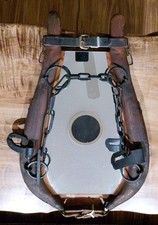 Antique Horse Collar Mirror with Wood/Iron - Vintage, Ranch Western décor picture