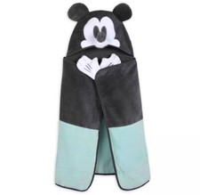 Disney Parks Mickey Mouse Hooded Towel for Baby — Brand New, Soft & Cozy, NWT picture