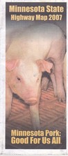 2007 Minnesota Pork State Highway Map Brochure picture
