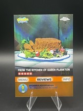 2025 Topps Chrome Spongebob Kelp Reviews BB-1 Holographic Meatloaf Orange /25 picture