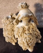 Vintage Poodle Spaghetti Trim White-Off White No Face AS IS Tail Missing picture