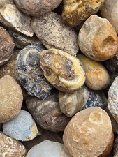 Oco Agate Geodes Whole - Mine Run Rough - 1 Pound Lb - Mostly Solid Agate picture