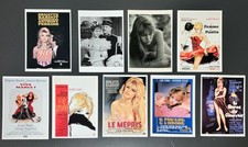 BRIGITTE BARDOT 9-Card Film Poster Photo Lot CVB Cinémathèque Suisse picture