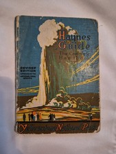 Vtg 1935 Yellowstone National Park Haynes Guide Book Handbook w/Map & Photos picture