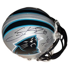 Steve Smith Sr. Autographed Carolina Panthers Mini Helmet w/ 