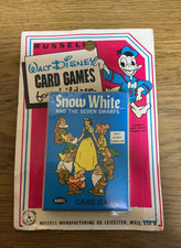 1965 Snow White and The SevenDwarfs Russell Card games Vintage Disney unopened picture