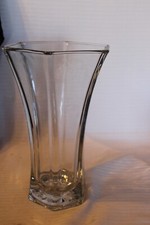 Stunning Vintage Hoosier Glass Hexagon Vase 4041 10.25 in Heavy, Large, Flawless picture