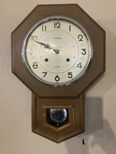 Centurion Regulator Hexagon Pendulum Wall Clock-35 Day -Chimes On The Hour - picture