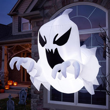4.5 FT Halloween Inflatable Scary Flying Ghost Broke Out from Window Inflatable picture