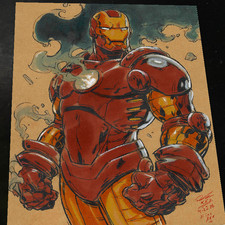 Iron Man Art Print Signed 8.5x11 | Art by Keyeske picture