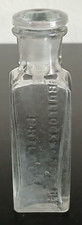 Bullock & Cremshaw Philada Clear Glass Bottle  With Stopper 4.2