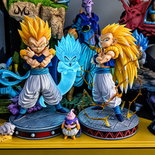 Dragon Ball Gotenks Super Saiyan 3 Anime Figure Glow in Dark Two Heads picture