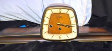 Junghans Mechanical Wind-Up Mantel Clock Bim-Bam Chime Wood Case F.Sch 1178-9 picture