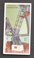 1927 Wills's Engineering Wonders Cigarette Card No. 24 Reflecting Telescope picture