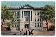 1912 South Side School View Spartanburg South Carolina SC Posted People Postcard picture