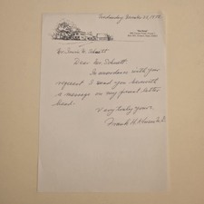 Rare Frank H Krusen Signed Author Doctor Autograph Auto Dr Mayo Clinic MD picture