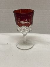 Vintage Souvenir Ruby Red Winsted, Miniature goblet picture