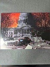 Walking Dead Cliff Rathburn Signed 11x17 Art Print Capitol Zombie Comic picture