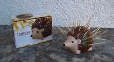 HEDGEHOG CERAMIC TOOTHPICK HOLDER NEW IN BOX HAND PAINTED CUTE TABLE KITCHEN NIB picture