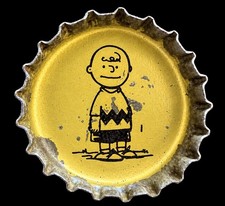 1969 COCA-COLA PEANUTS #1 CHARLIE BROWN *RARE CAP* VINTAGE PRE-MILANO FIGURINE  picture