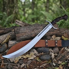 Custom Handmade Carbon Steel Blade Scimitar Machete Sword Hunting Sword Camping picture