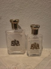 Vtg 1991 Ralph Lauren Safari Aftershave Relief Balm Glass Bottle EMPTY Lot of 2 picture