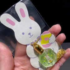 VTG Sanrio Easter Bunny Rabbit Mini PERFUME Necklace RARE Showa 1992 90s New NOS picture