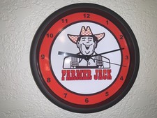 Farmer Jack Grocery Store Kitchen Diner Advertising Clock Sign picture