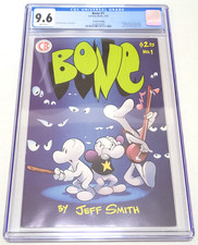Bone #1 2nd Print Variant CGC 9.6 NM+ Jeff Smith 1992 1st Fone Phoney Smiley picture