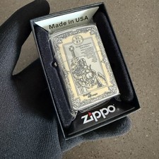 Zippo Knights Templars God Wills It Windproof Rare Lighter With Box picture