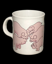 Made In England Smiling Pig Pigs Mug Coffee Tea Kitschy Cute picture