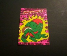 Street Fighter II 2  Blanka Foil Insert Card #2 Rare 1993 Topps Video Games picture