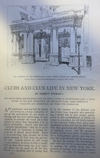 1899 New York Clubs Metropolitan Club Union League Club Colonial Club picture