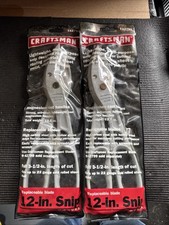 (2) Sears CRAFTSMAN 42798 12” TIN SNIP USA Nos Aluminum Rare Metal Repl Blade picture