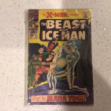 Vintage 1968 #47  X - Men The Beast And Ice Man Low Grade Poor picture