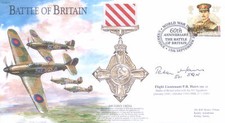 BB13 Battle of Britain Hurricane RAF cover signed HAIRS picture