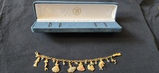 Bradford Exchange Disney Princess Charm Bracelet Swarovski Crystals picture