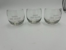 3 Canadian Lord CALVERT WHISKEY WHISKY ROCKS GLASSES picture