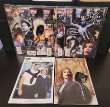 Lot of 8 X-Files Comics Topps 7 8 9 10 11 12 Full Run IDW Annual 2015 NM PICS picture